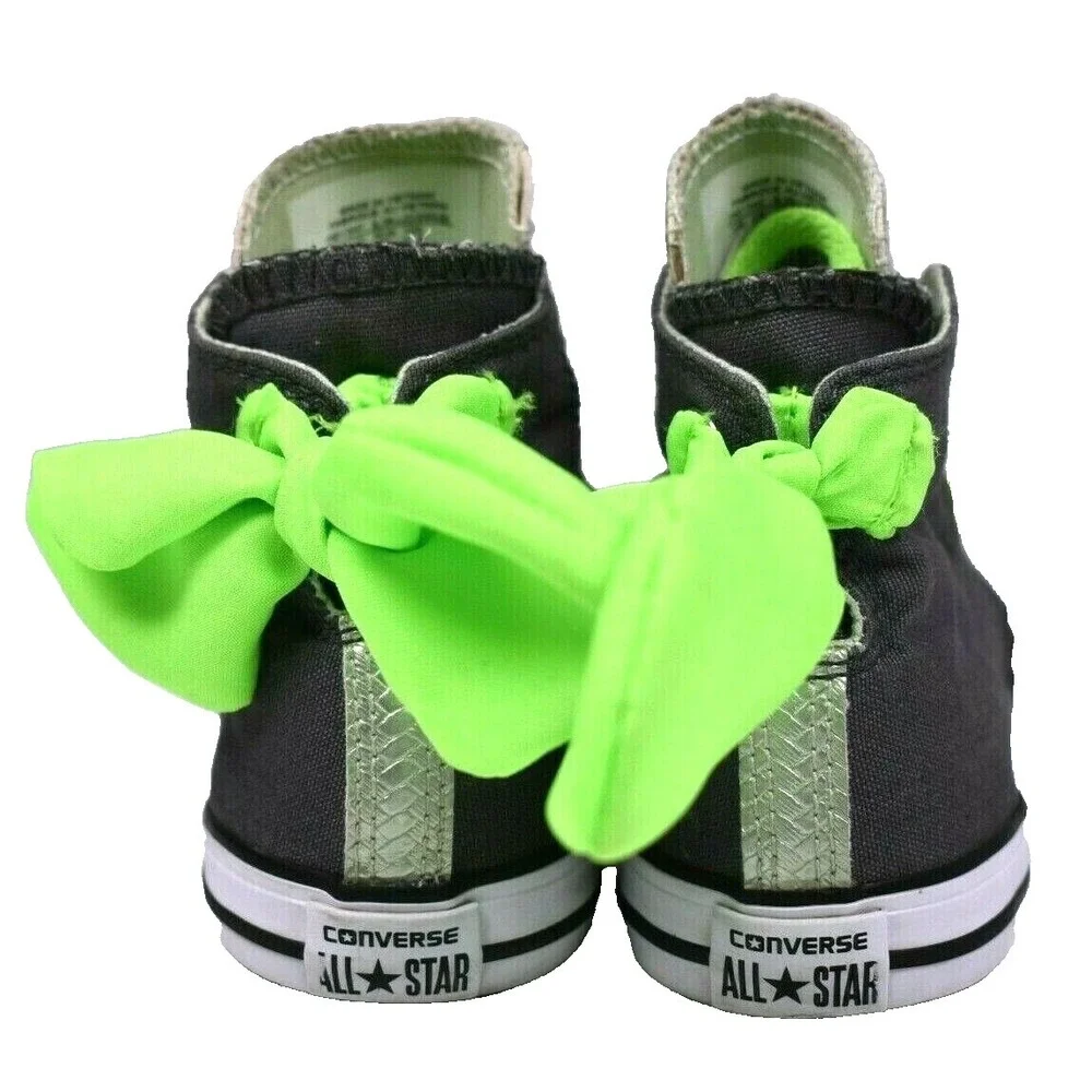 Converse Chuck Taylor All Star Youth Kids Black Mid Top Canvas Sneaker Shoes  10